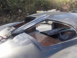 Shot of Finch's next project, a '63 split window Corvette